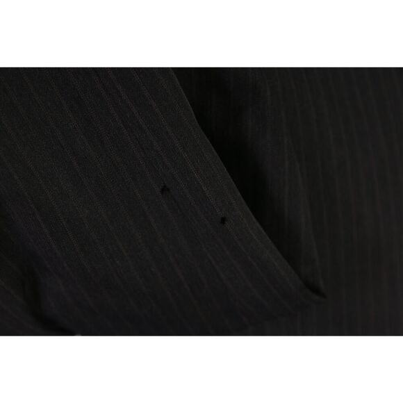 Paul Stuart Charcoal Gray w/ Brown Stripes 3-Btn Wool Suit 40R - Picture 7 of 13